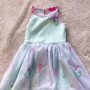 Zunie Girl Mermaid Tank Top Size 5 Mint Green Purple Girls Summer Shirt